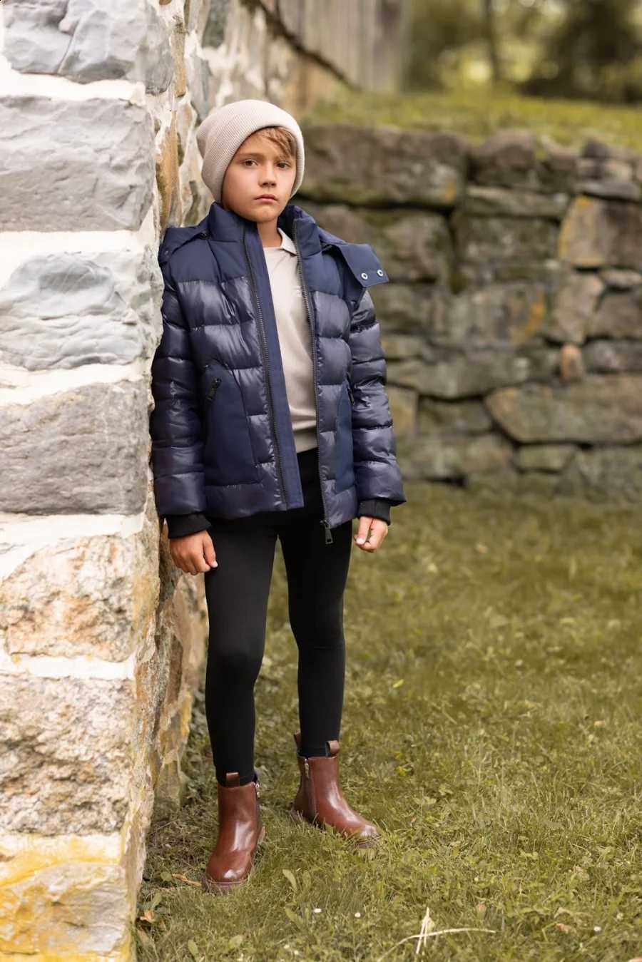 for AP coat 2025 winter kids outwear warm white duck down jacket J260917
