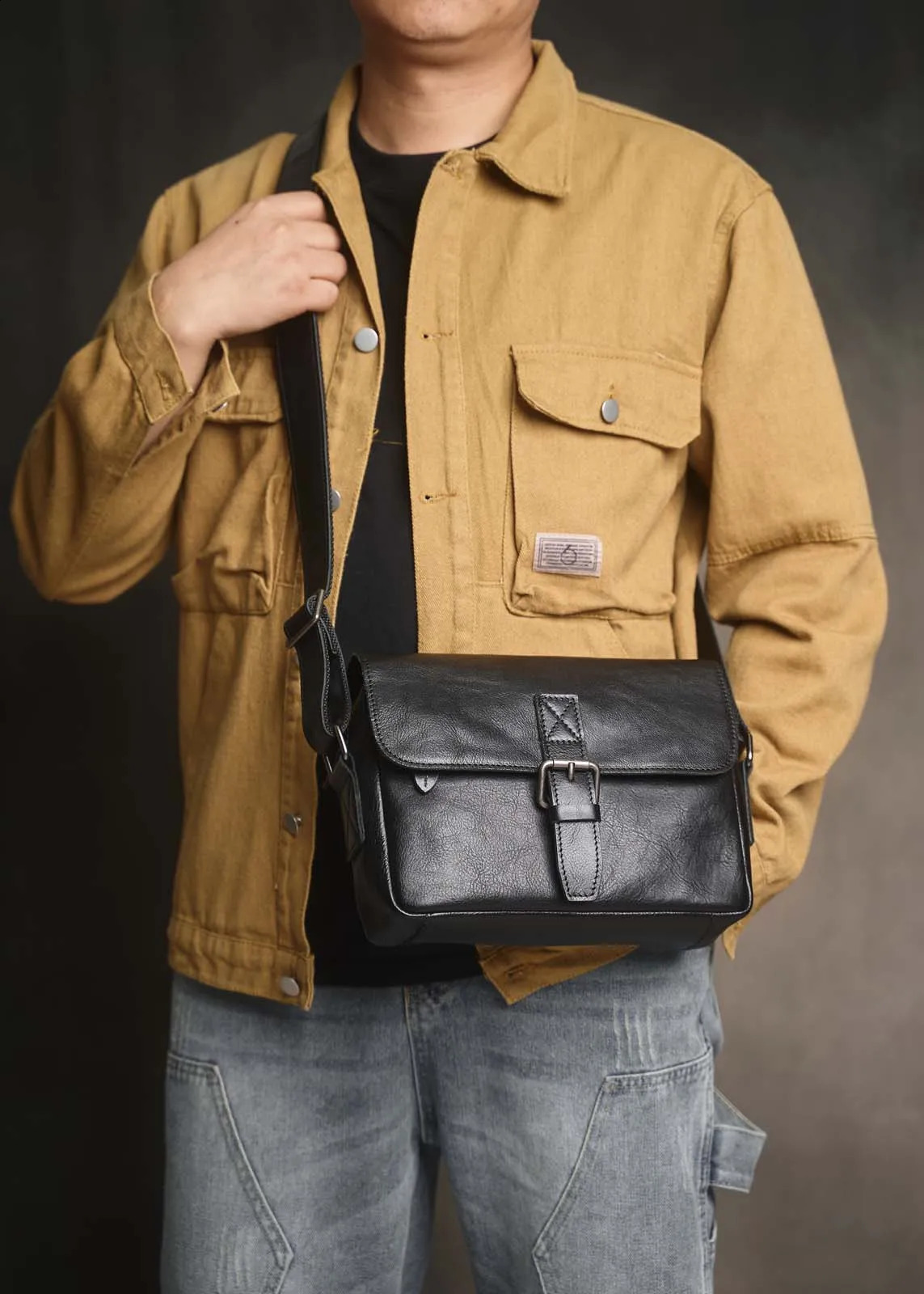 ZRCX High Quality Genuine Leather Men Messenger Bag Casual Crossbody Fashion Men's Handbag Chest Male Shoulder y260917