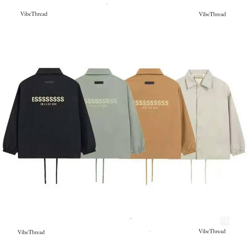 Nylon Essintalss jacket coat Designer Essential Coat Sport Shirt Casual FOG Knitted Men's essentials Jacket Women Windbreaker High Street Youth