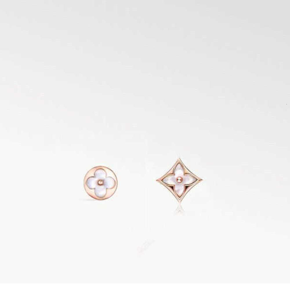 With Charm BOX 316L Stainless Steel stud Earring rose Gold flower pearl studs Earrings Women Wedding Party love Jewelry never fade S260917TDVH