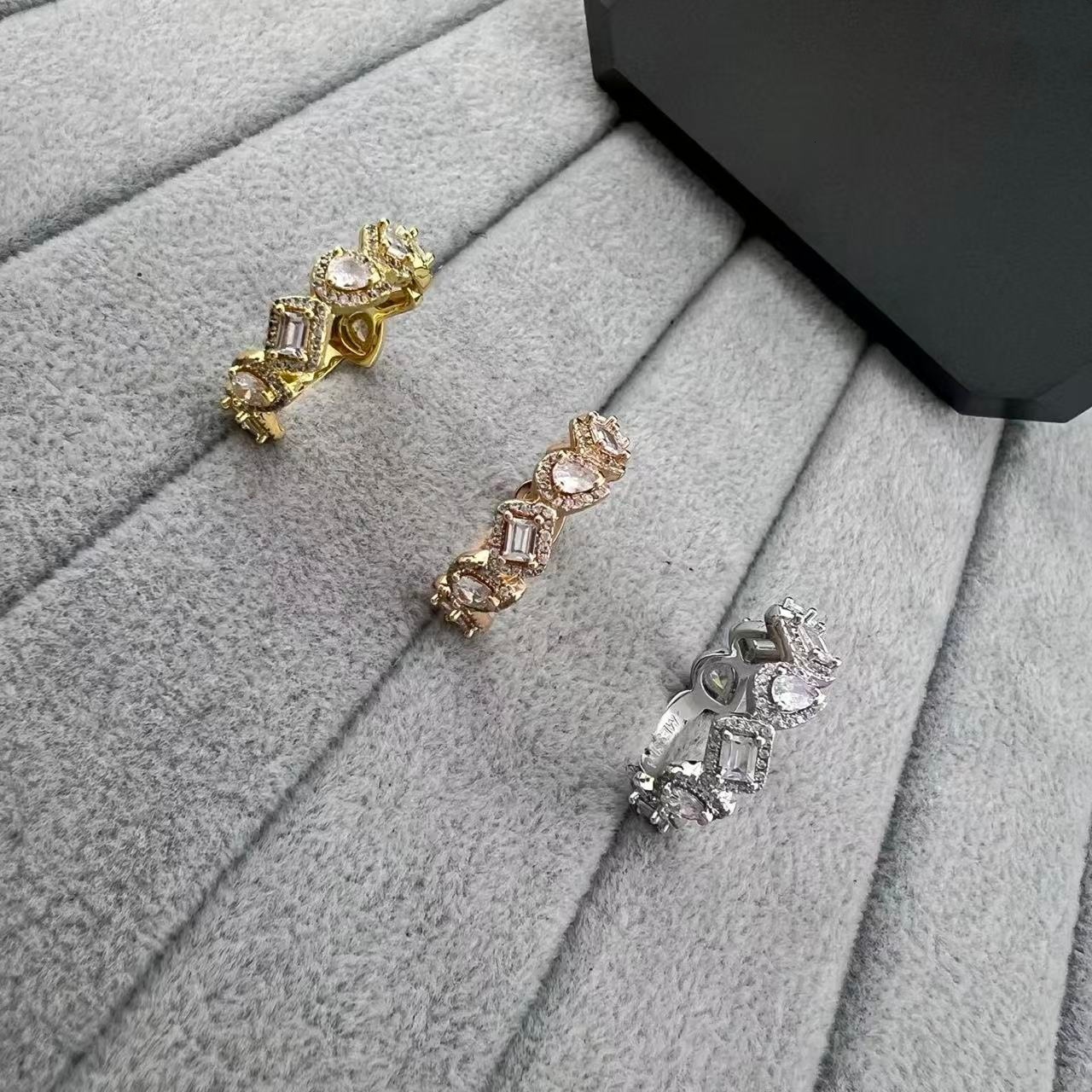 Designer Messikaas High Version Mei Family Water Drop Rock Sugar Irregular Ring For Women Plated 18k Light Luxury Design Ins Fashion Versatile
