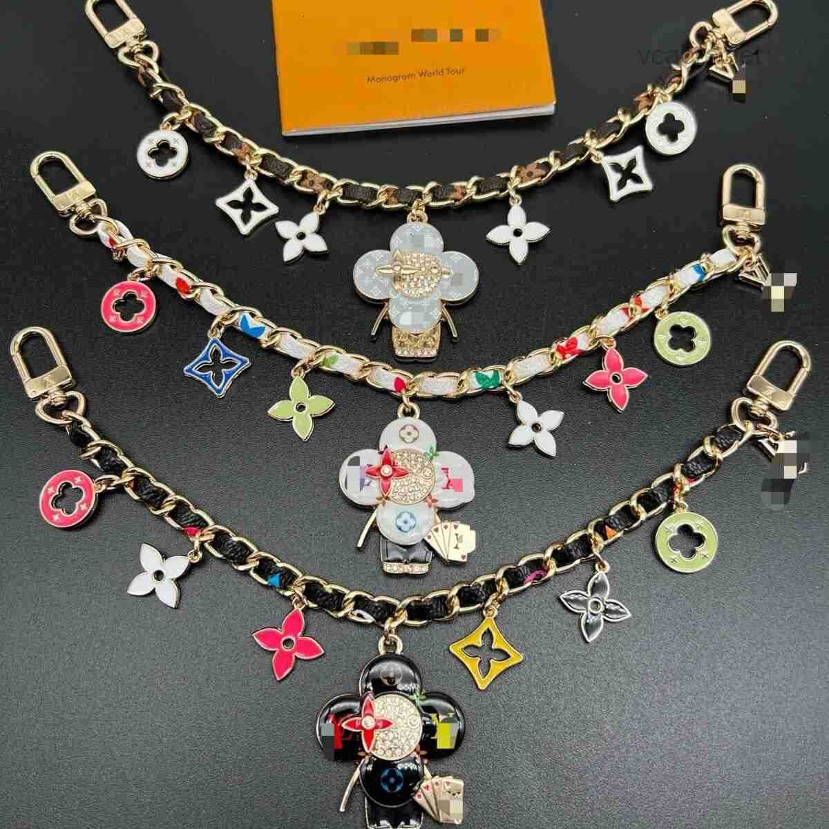 pendant VL brand color bag designer keychain decoration retro elements decoration chain creativity