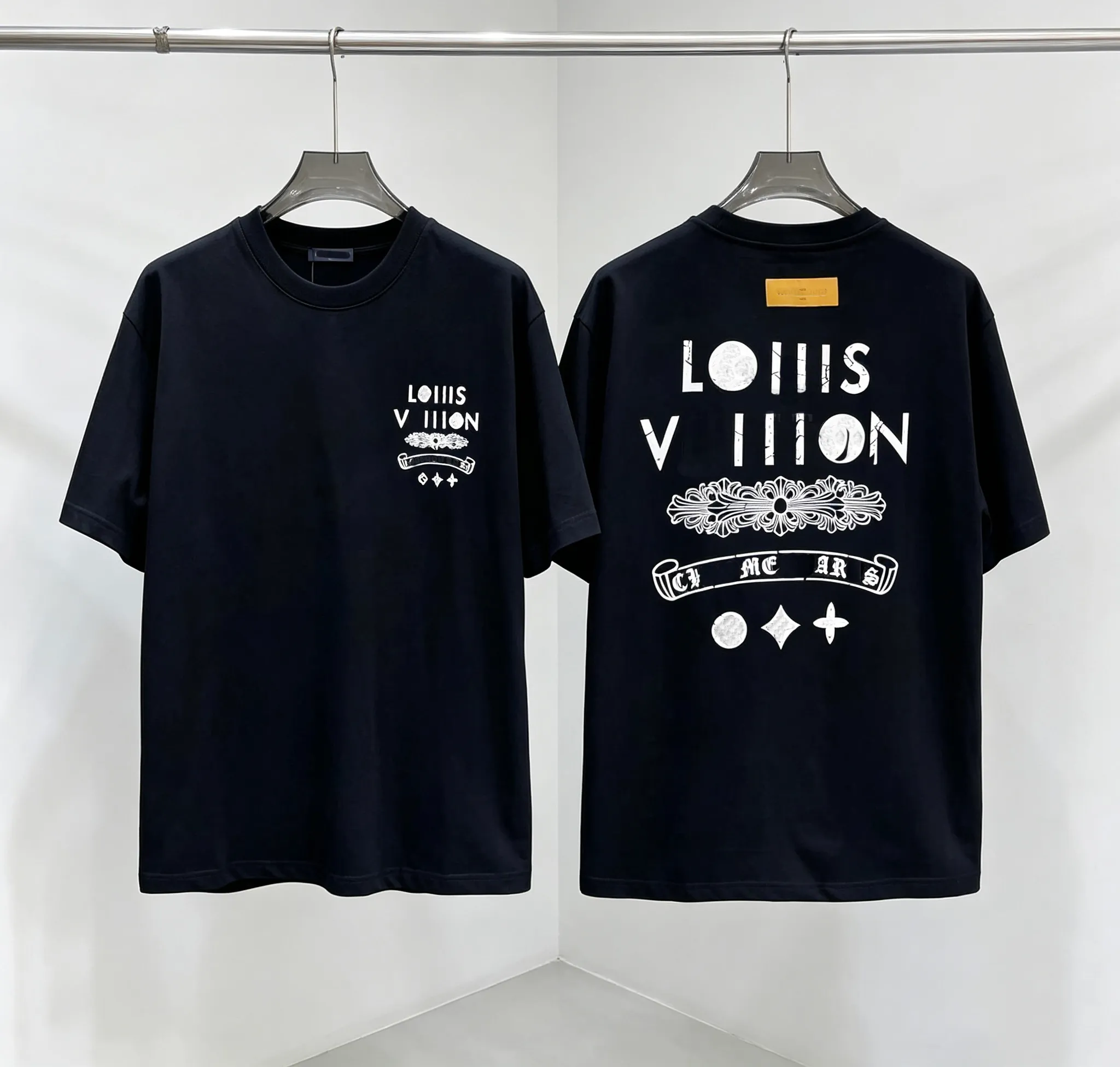 Men's T-shirt Designer Edition High Quality Casual Fashion Round neck Letter Pattern 100% Cotton T-shirt Black and White Short Sleeves Multiple