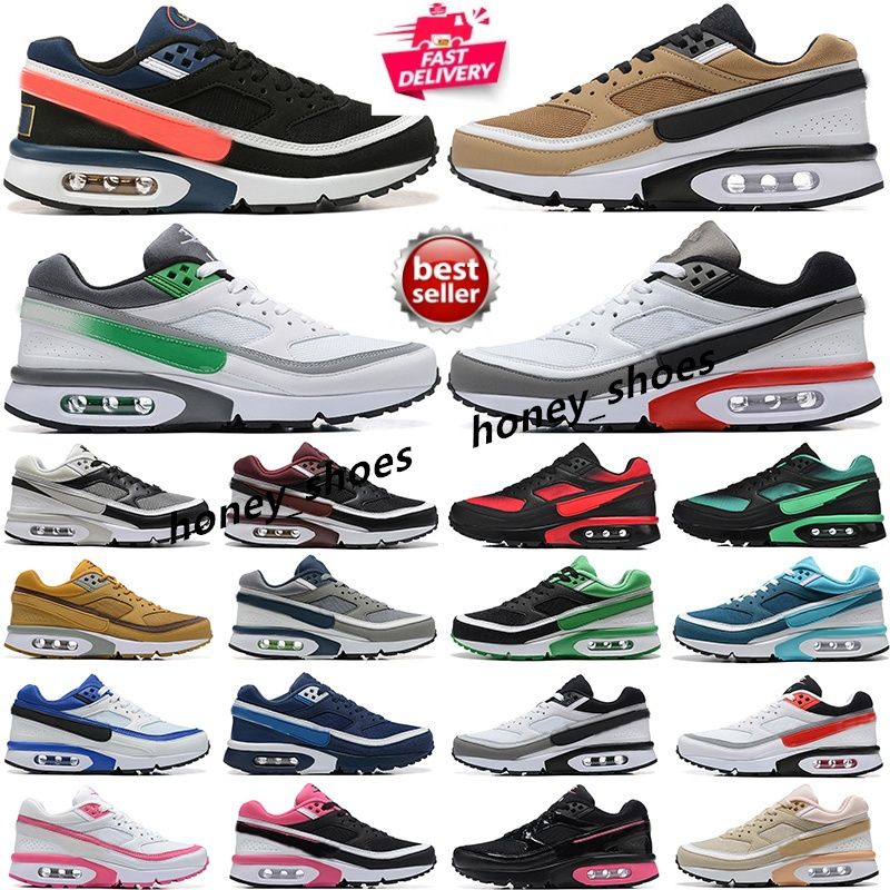 Men Women Og BW 91 Designer Running Shoes White Pure Platinum Black Persian Violet Cream Vachetta Tan Rotterdam Lyon LA Beijing Trainers Platform Sn