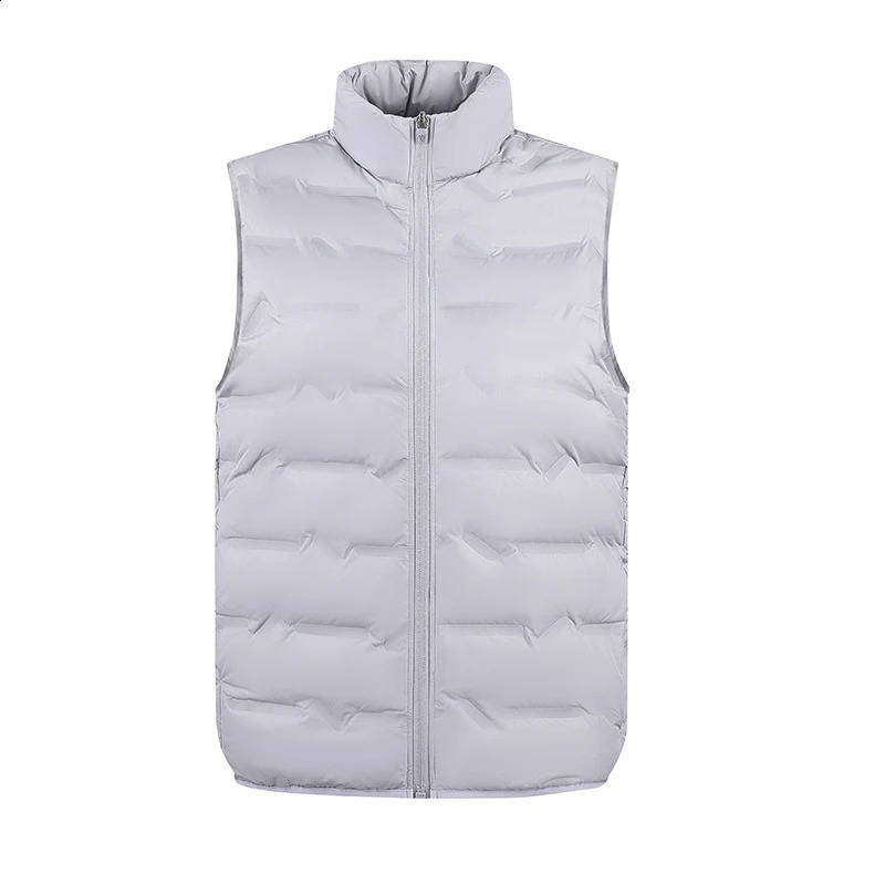 Warm Windproof Lightweight Duck Down Waistcoat Fall Waterproof Sleeveless Fashion Outerwear Zip Up Vest Jacket Coat Stand Collar 260916