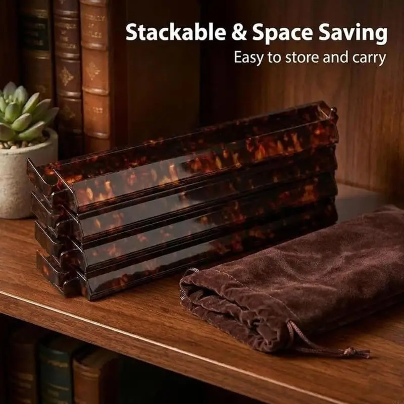 Set Of 4pcs Sturdy ABS Mahjong Racks with Bag For Efficient Tile Management 260916