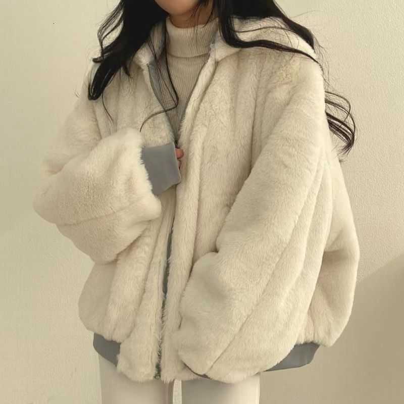 2026 Double-sided Coat for Women Winter New Korean Version Loose BF Cotton Padded Clothes Trendy Ins Jacket Lamb Wool Overcoat H260917