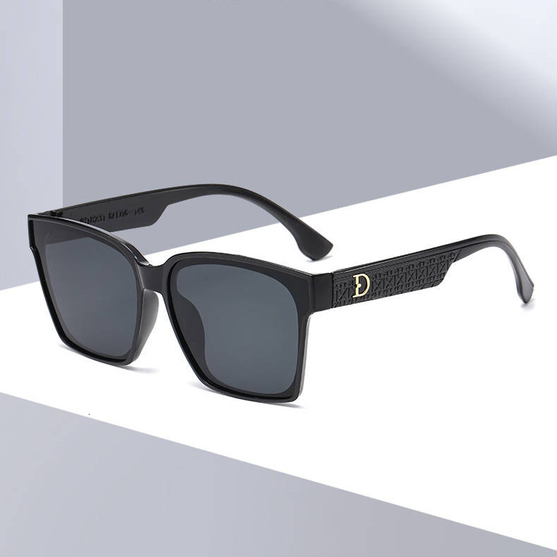 Fashion Brand Designer Sunglasses Retro Square-Frame Sunglasses, European American Style, Trendy Fashionable, With Touch Of Luxury, Perfect For Stre