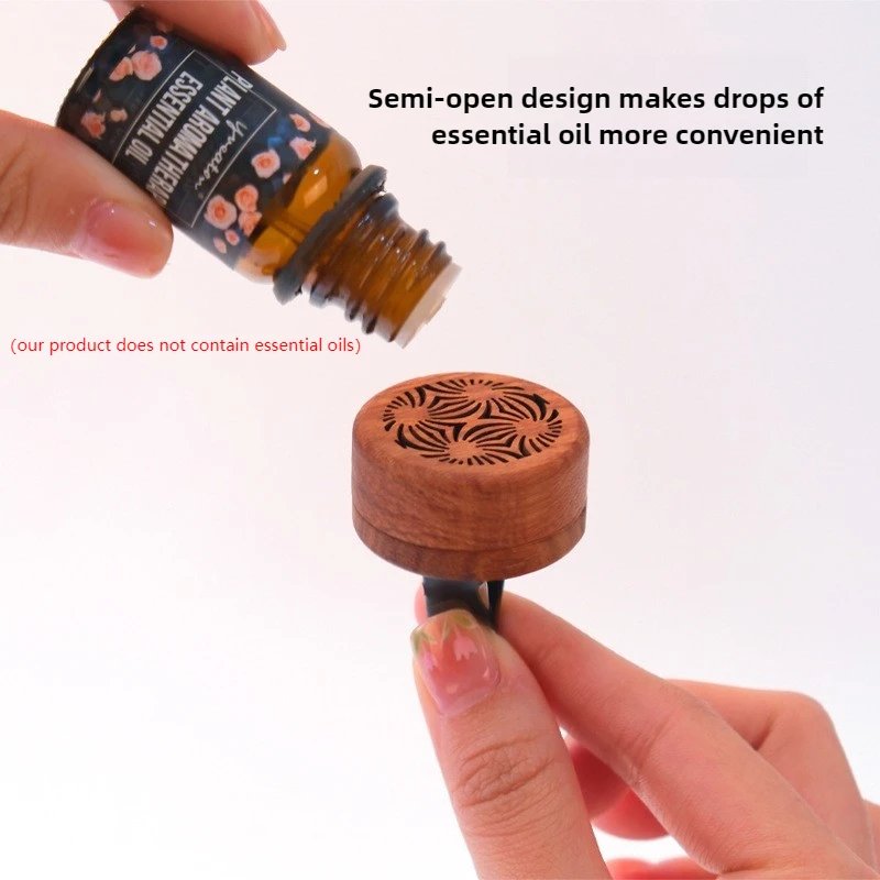 Rosewood Car Clip Air Freshener Wooden Car Aromatherapy Decor