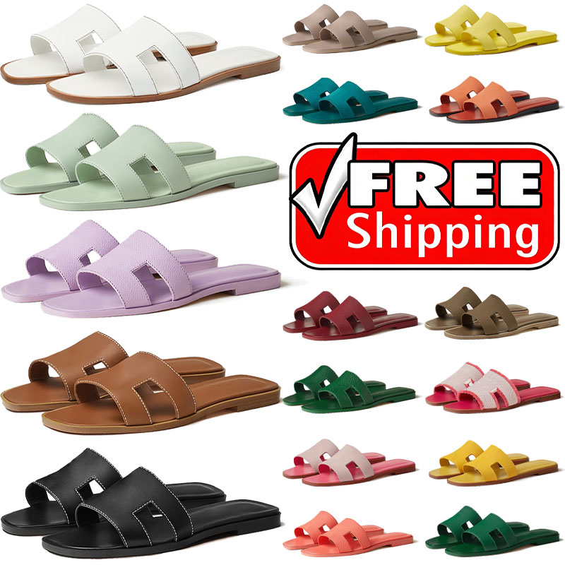 Free shipping Designer Ladies H Sandals Platform h sliders Women oran Sandale Slipper Summer Casual Beach Slipper Mint green Brown womens Classic h