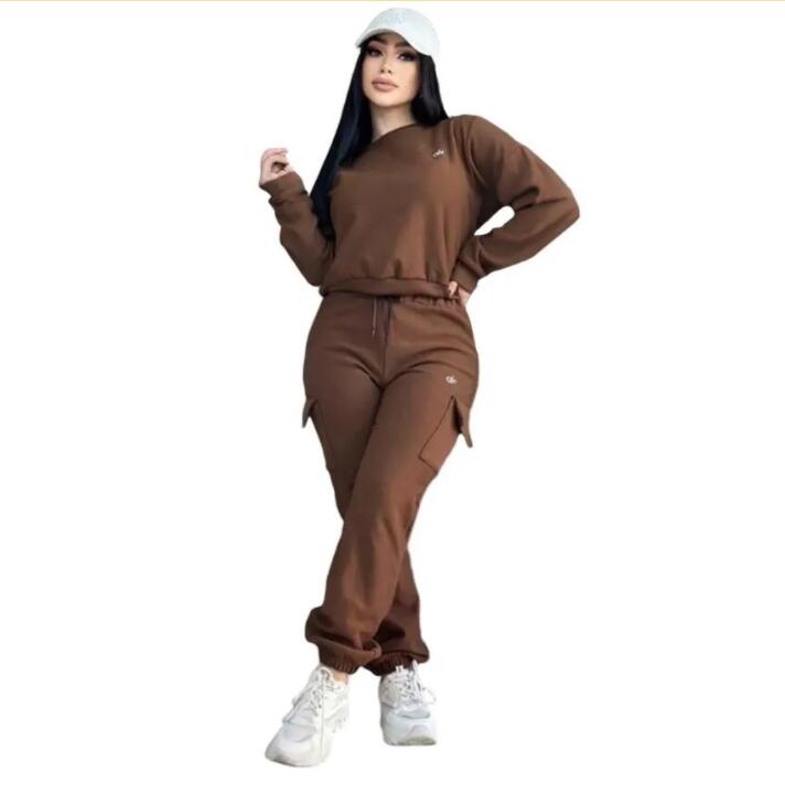 Women's designer Tracksuit new brand Hoodie embroidered thread work pants sports long sleeved pants women's two-piece set