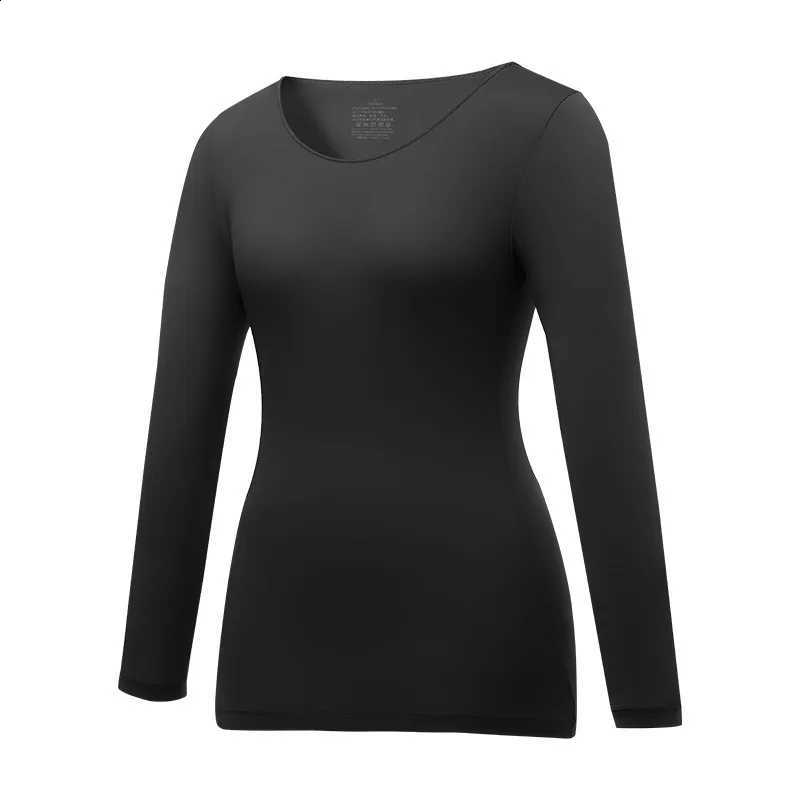 1pcs Women's Ultrathin Thermal Underwear High elasticity Plus Size Constant Temperature Seamless Long Sleeve Bottoming Tops H2609161