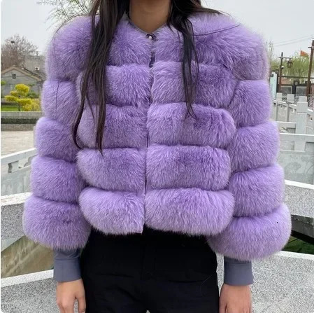 2024 Raccoon Women Winter Fluffy Jacket Thick Warm Furry Outwear Faux Fur Coat size XXL hot aaa+ unisex S XL