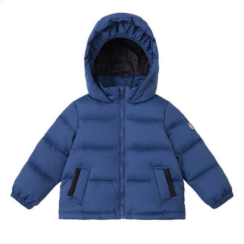 Girls 2025 Boys Autumn Winter Children Thickened Warm Hooded Solid Colour Short Down Jacket 100-140CM J260917