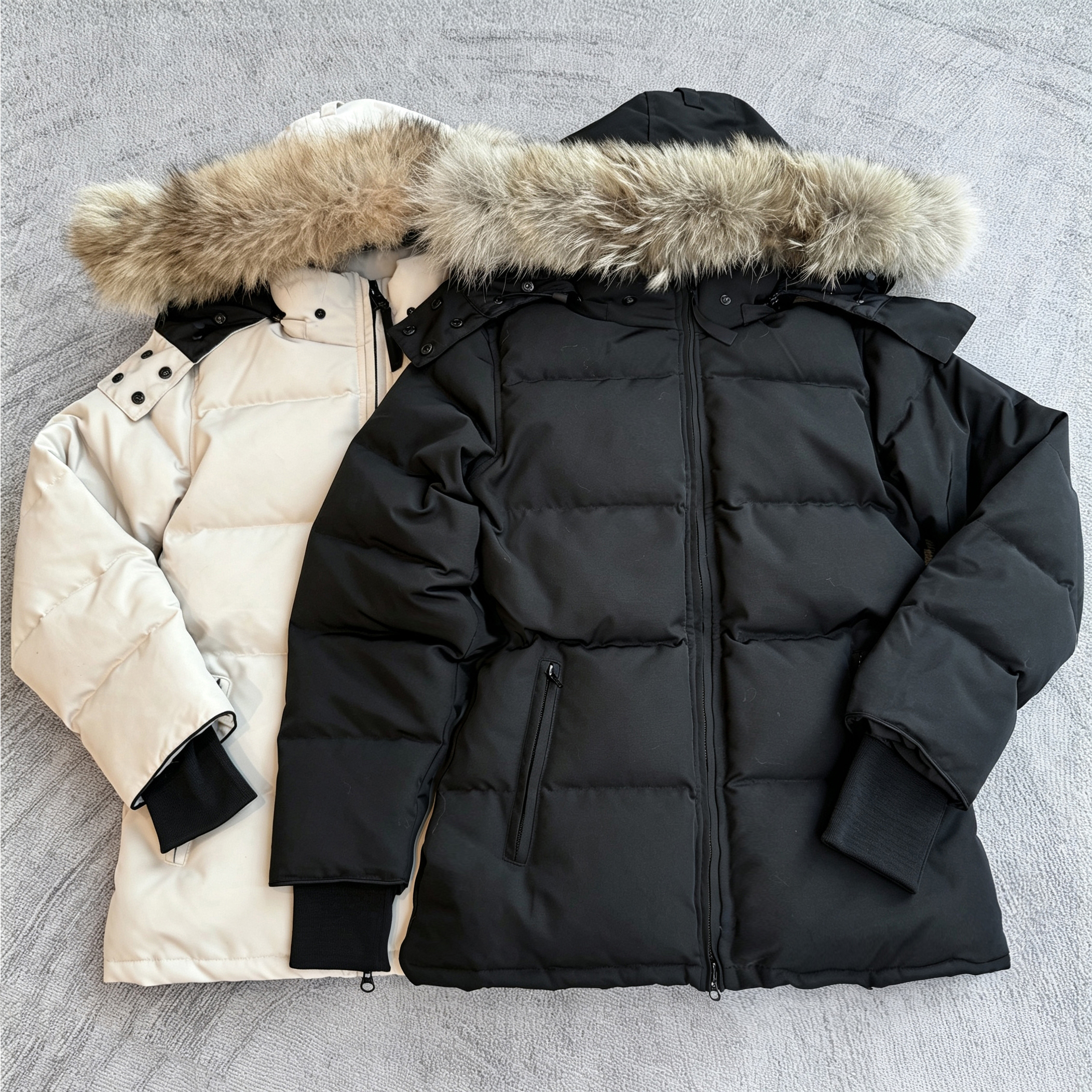 Designers Women Parka Down Jacket Short Coat Detachable Fur Hood Thermal Top Female womens autumn winter Large Clothing Coats Doudoune Femme
