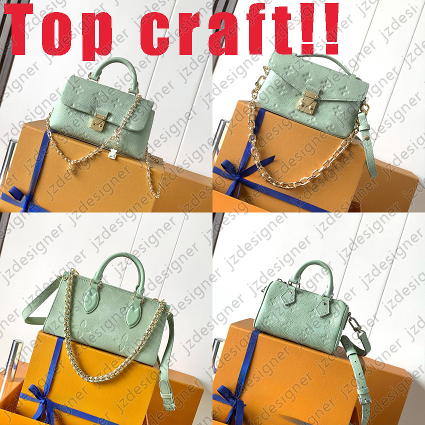 Master Quality Grass Green Tote Bag Top Handle Handbags Designer Bag Top Craft Womens Pochette Luxury Shoulder Bagsm2a339 M2A387 M29785 M2A337 D02BL