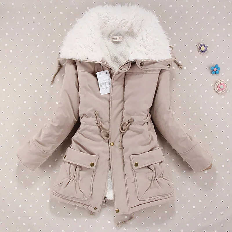 Hooded Women Thicken Winter Jackets Long Down Jacket Women Coats Slim Fit Hair Collar Cotton-padded Clothes Women Down Coats H260917