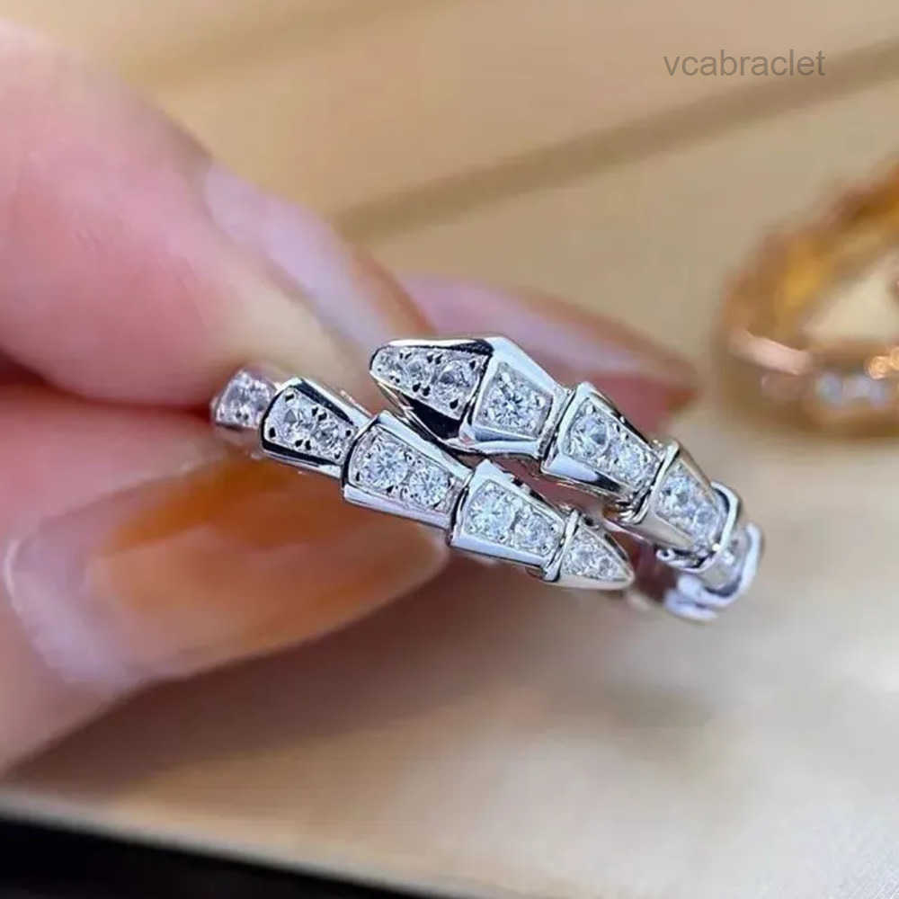 ring designer Band Rings for women luxury classic diamond titanium steel alloy gold plated diamond gift snake ring mens womens gold christmas gifts