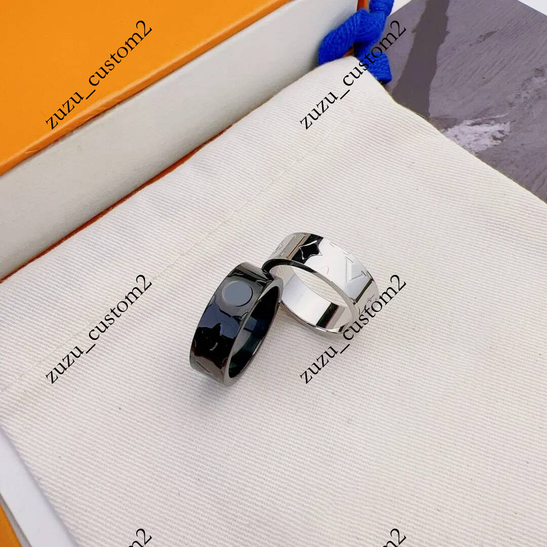 Men Designer for Womens Black Ladies 925 Silver Rings Flower Star Ring Luxury Designers Jewelry Wedding Gift Accessories 237112D