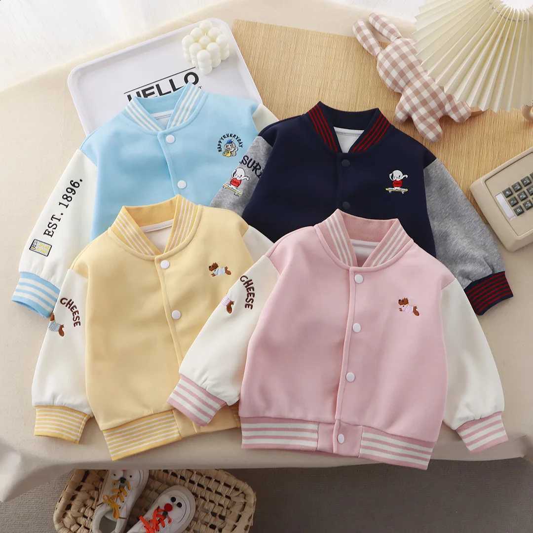 Girls Boys and Coat Jackets Coat Baseball Uniforms Spring Autumn New Fashion Girls Cartoon Coats Tops Jackets Children ClothesT260916