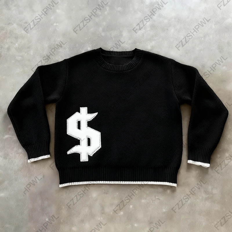 Punk High street Y2k Knitted sweater Subculture Hip Hop Aesthetics Graphic Print Unique Pullover Rock Goth Oversized Knitt Top 260917
