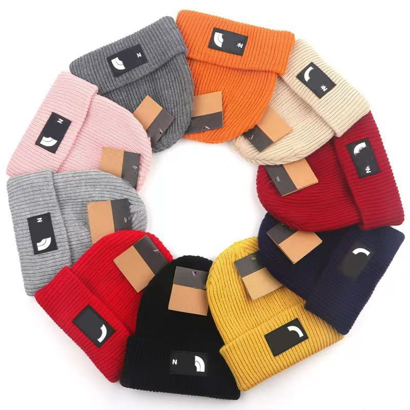 Hat Designer Beanie New Wool Knitted Woolen Skull Cap Fashionable Versatile Double-Sided Outdoor Warm Street Fashion Wear