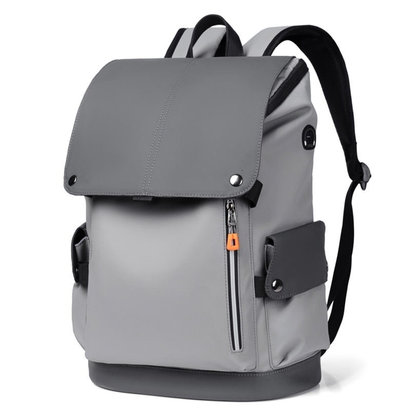 High Quality PU Leather Waterproof Men's Laptop Backpack Large Computer Backpack for Business Urban Man Backpack USB Charging 260916