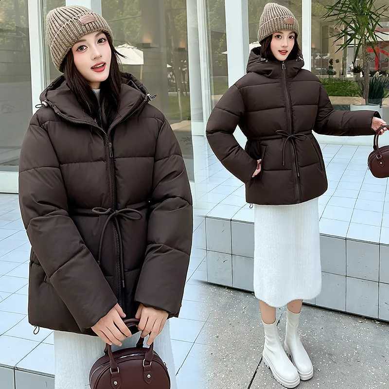 Women New Parkas Streetwear Winter Down Cotton-padded Jacket Loose Hooded Coats Student Outerwear Thicke Warm Puffer Overcoat H2609171