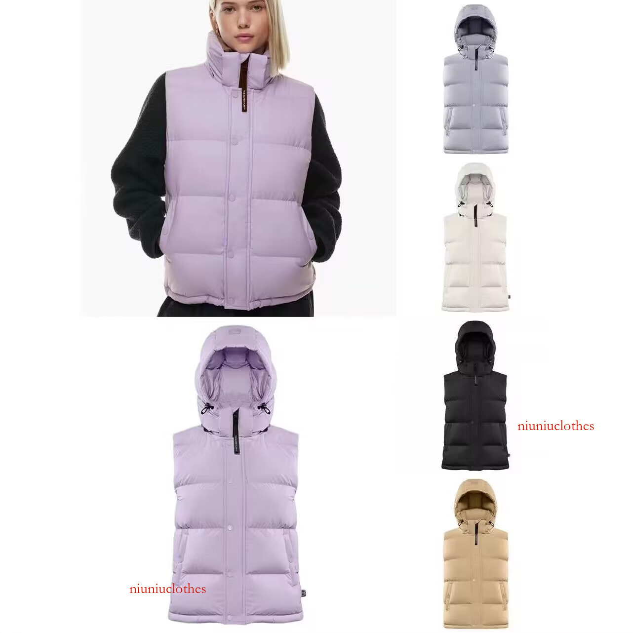 Designer Aritzia down puffer jacket women super puff short hooded vest branded waistcoat Canada down thickened extreme coId warm knee length jackets