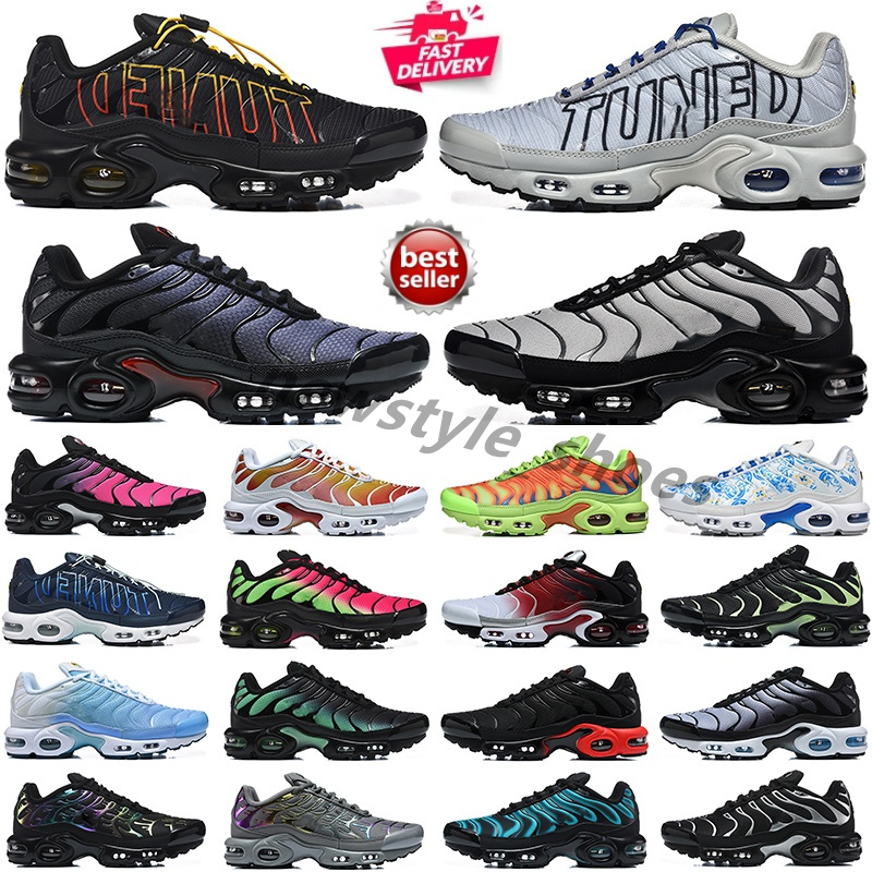 tn plus running shoes mens White Black Royal Grey Club University Blue Hyper Reverse Sunset women Breathable sneakers trainers outdoor sports fashio