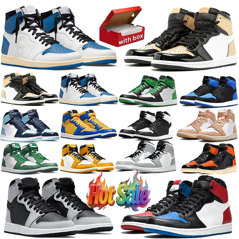 Free Shipping Designer 1s Basketball Shoes Men Women 1 Sneakers University Blue Dark Mocha Chicago Top UNC Hyper Royal High Satin-Snake Taupe Haze S