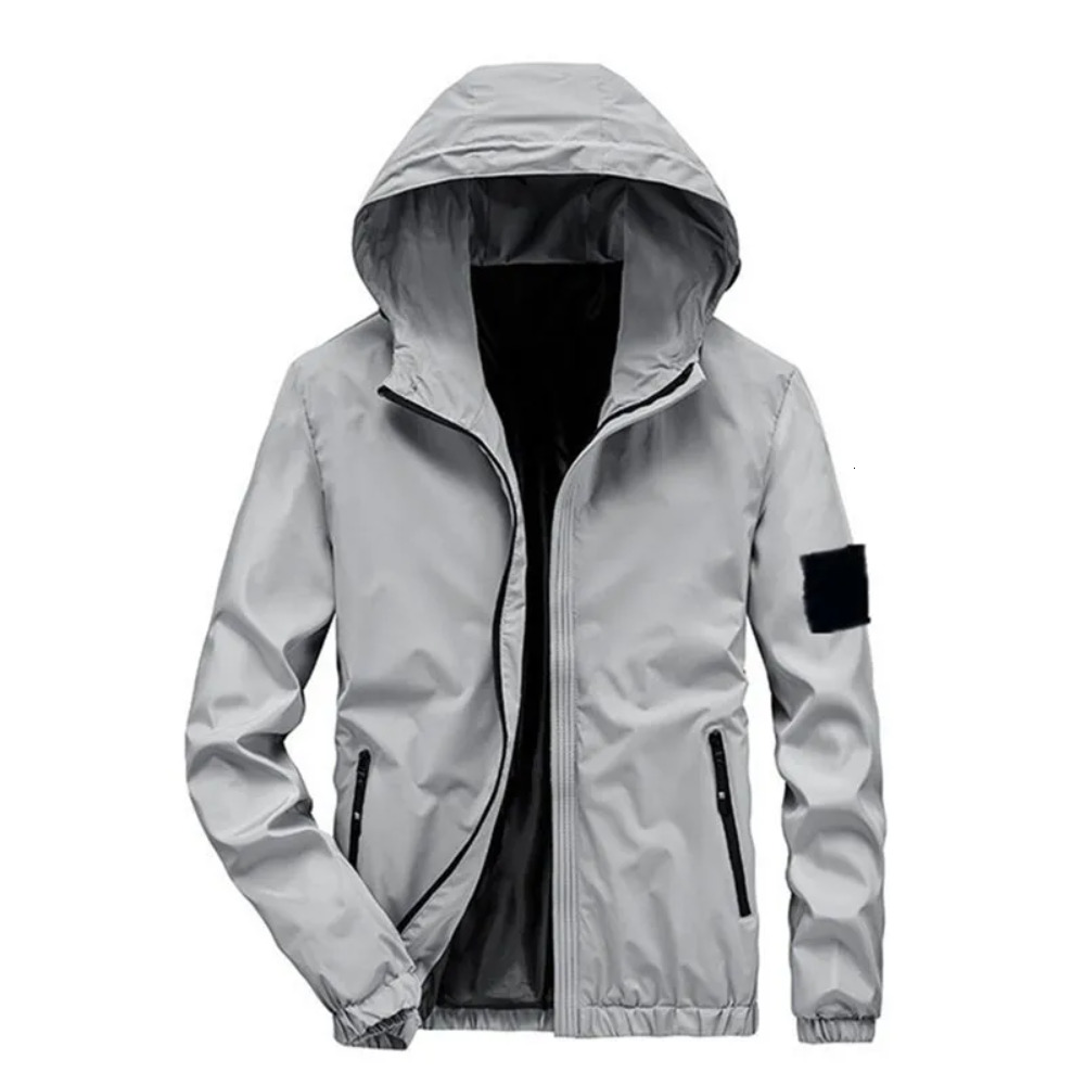 Designer stones Spring Autumn Windbreaker women hoodie sweater isllands Jacket Zipper Colorful Hooded Mens Raincoat Outerwear High Quality clothes