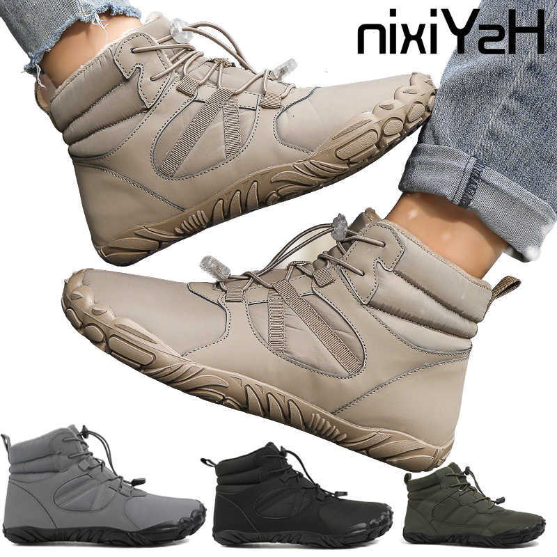 Unisex Winter Warm Short Plush Shoes Non-Slip Casual Hiking Boots Comfortable Outdoor Snow Boots Men's And Women's D260917