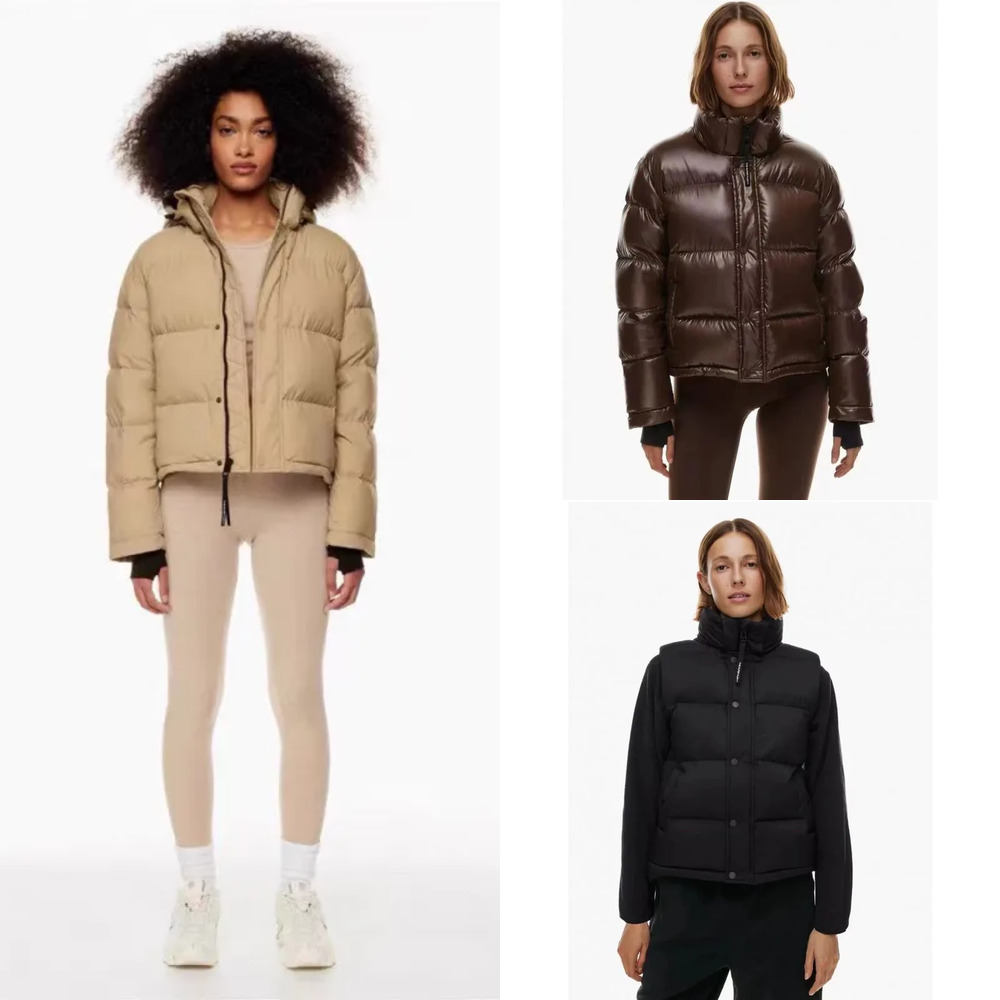Designer Aritzia down puffer jacket women super puff short hooded vest branded waistcoat Canada down thickened extreme warm knee length jackets arit
