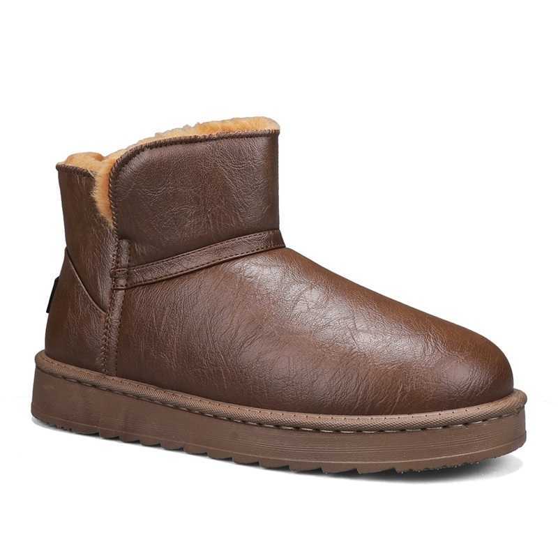 High-top shoes for men with a smooth surface; snow boots D260917