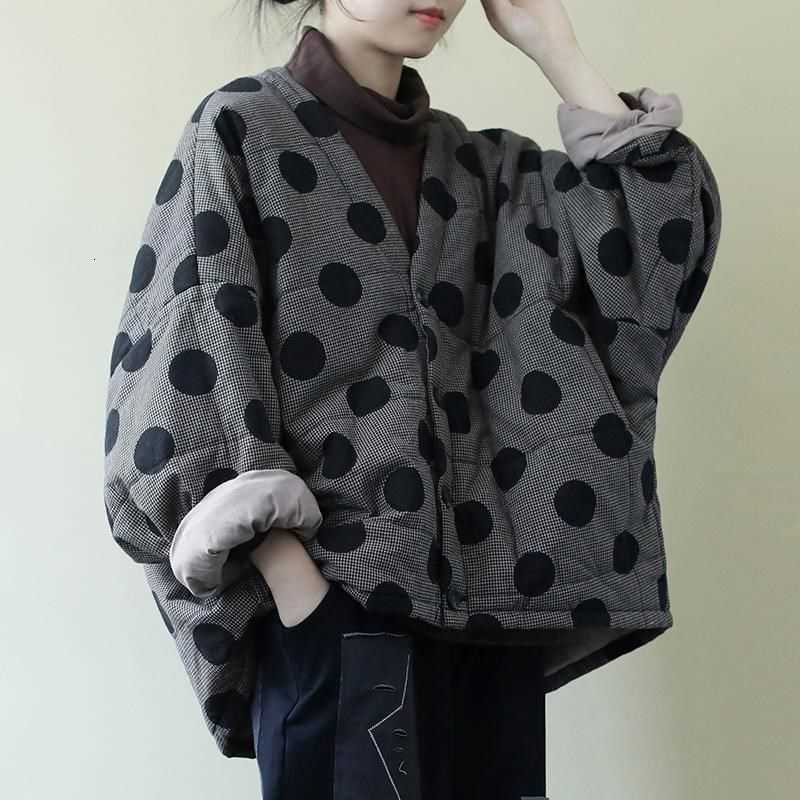 Long Women's Loose Large Size Sleeved Cotton Jacket Women's Winter Coat Women's Versatile Casual Slimming Cotton Jacket H260917