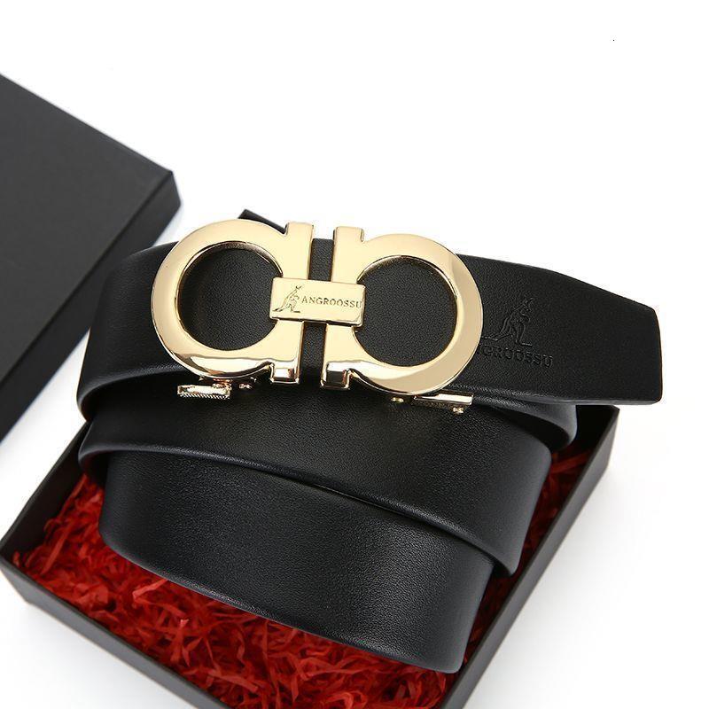 8-shaped buckle men's genuine leather, high-quality cowhide belt, versatile business and casual wear, a perfect birthday gift for your boyfrien