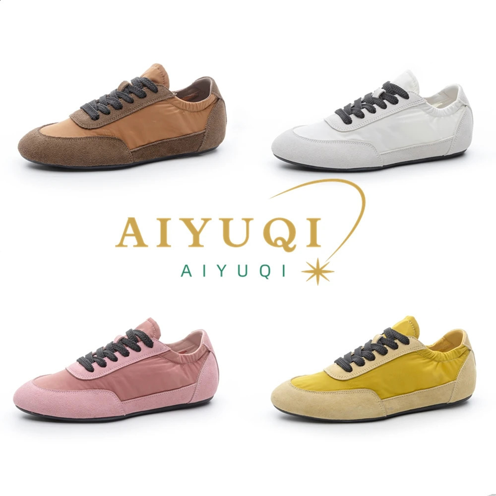 AIYUQI Womens Sneakers 2026 Moral Training Shoes Flat Nonslip Largesize Colorblocked Running For Women 260917