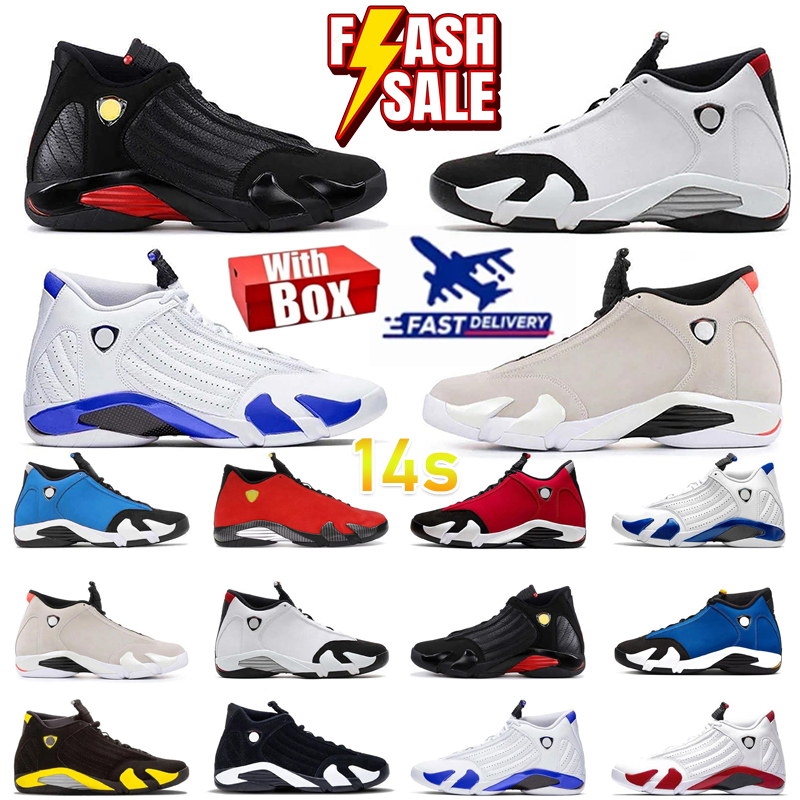Free Shipping With Box 14 14s Designer Basketball Shoes Laney Blue Black Toe Desert Sand Ginger Sports Sneakers 40-47