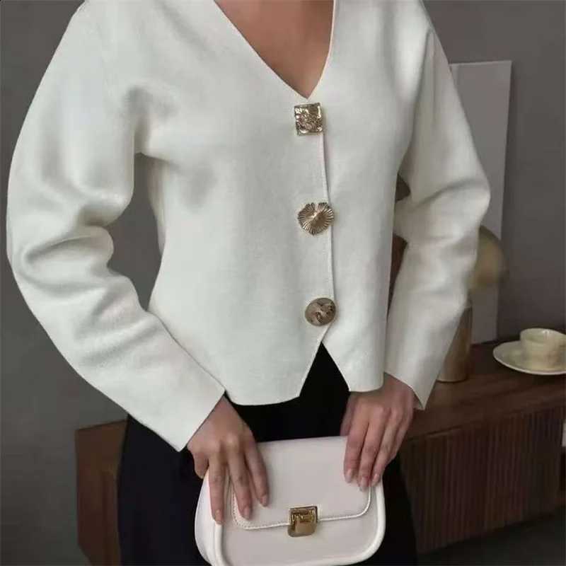 Cardigan Winter Clothes Woman for Women Fashion V-neck Temperament Long Sleeve Loose Cardigan Sweater Women's Niche top J260916