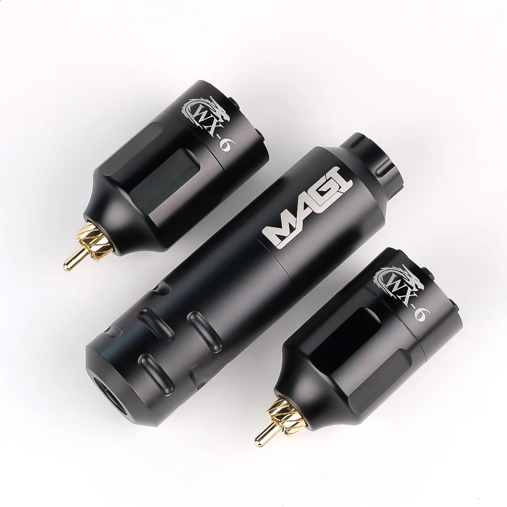Mini Wireless Tattoo Machine Set With 2pc Power Supply Battery RCA Interface Rotary Pen Kit For Beginners 260917