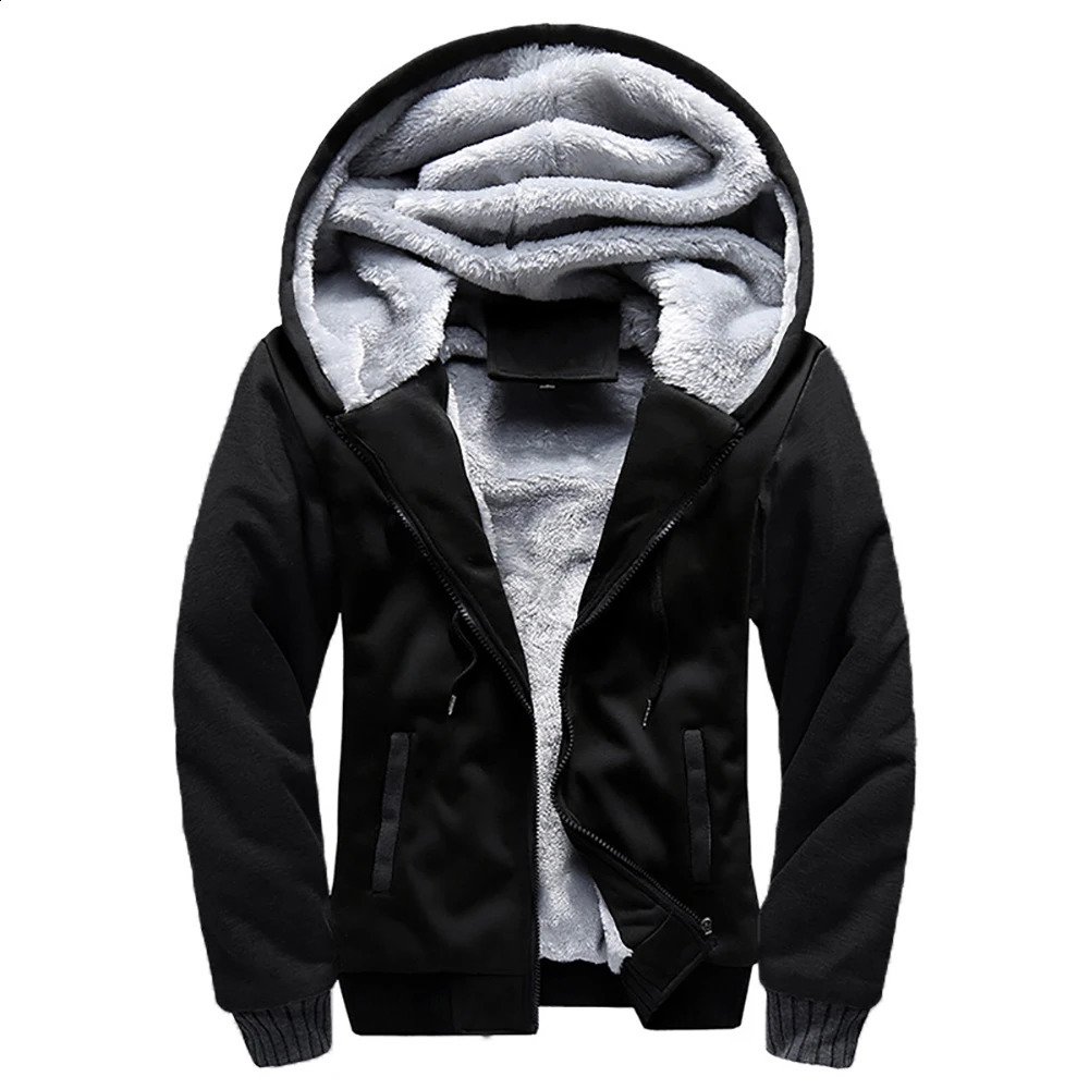 Men's Fleece Jacket Camouflage Thicken Jackets Hooded Coat Winter Long Sleeve Down Coats Casual Streetwear Men's Hoodies 260916