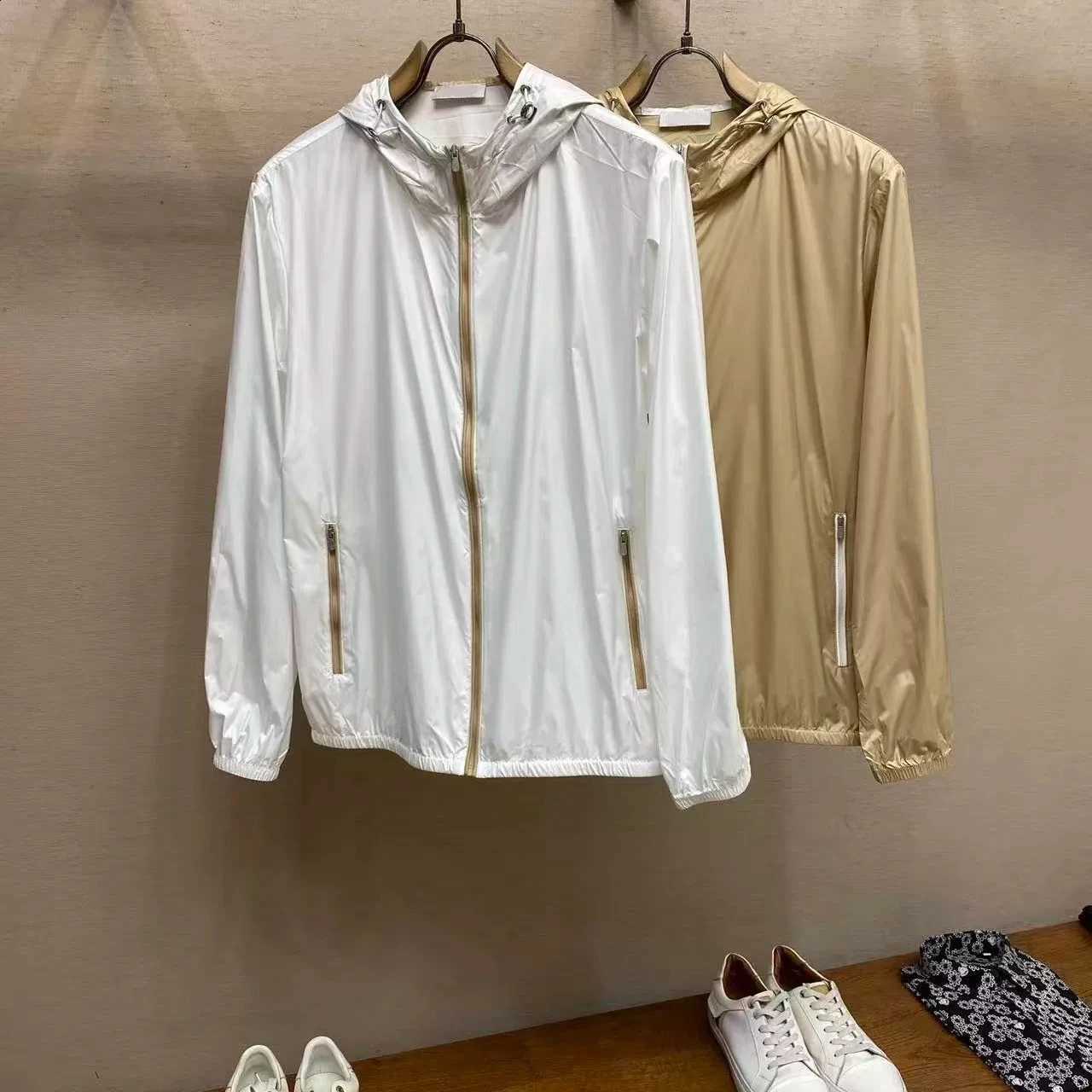 Italian spring and summer fashion embroidery old money Fengshi hooded sunscreen clothing casual light jacket C260917