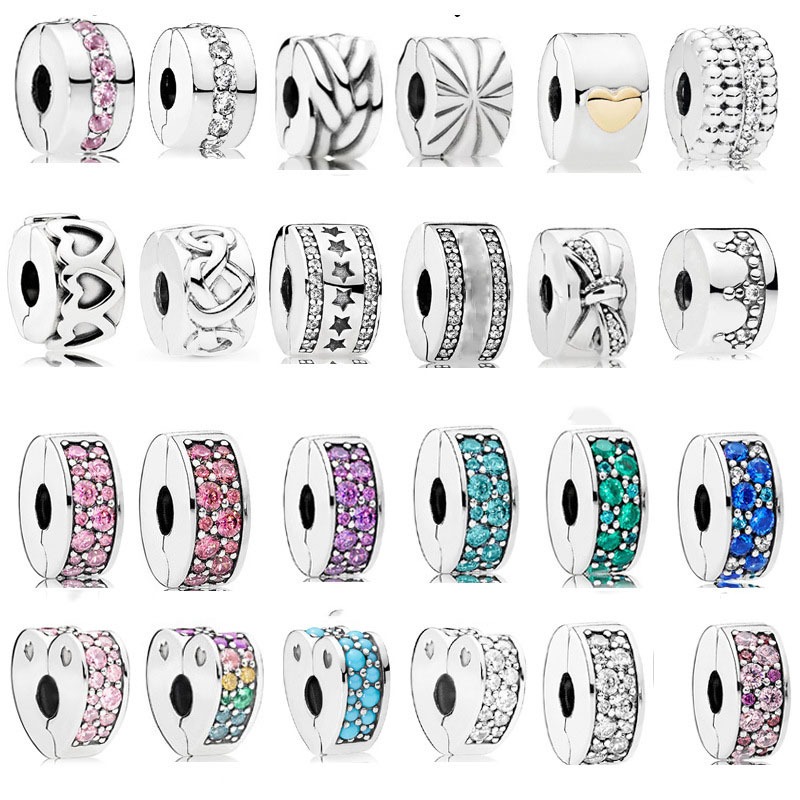 Weaving Texture Positioning Buckle Bead White Copper Silver Plated Twisted Rope Pattern Design Retro Womens DIY Bracelet Bead Accessories