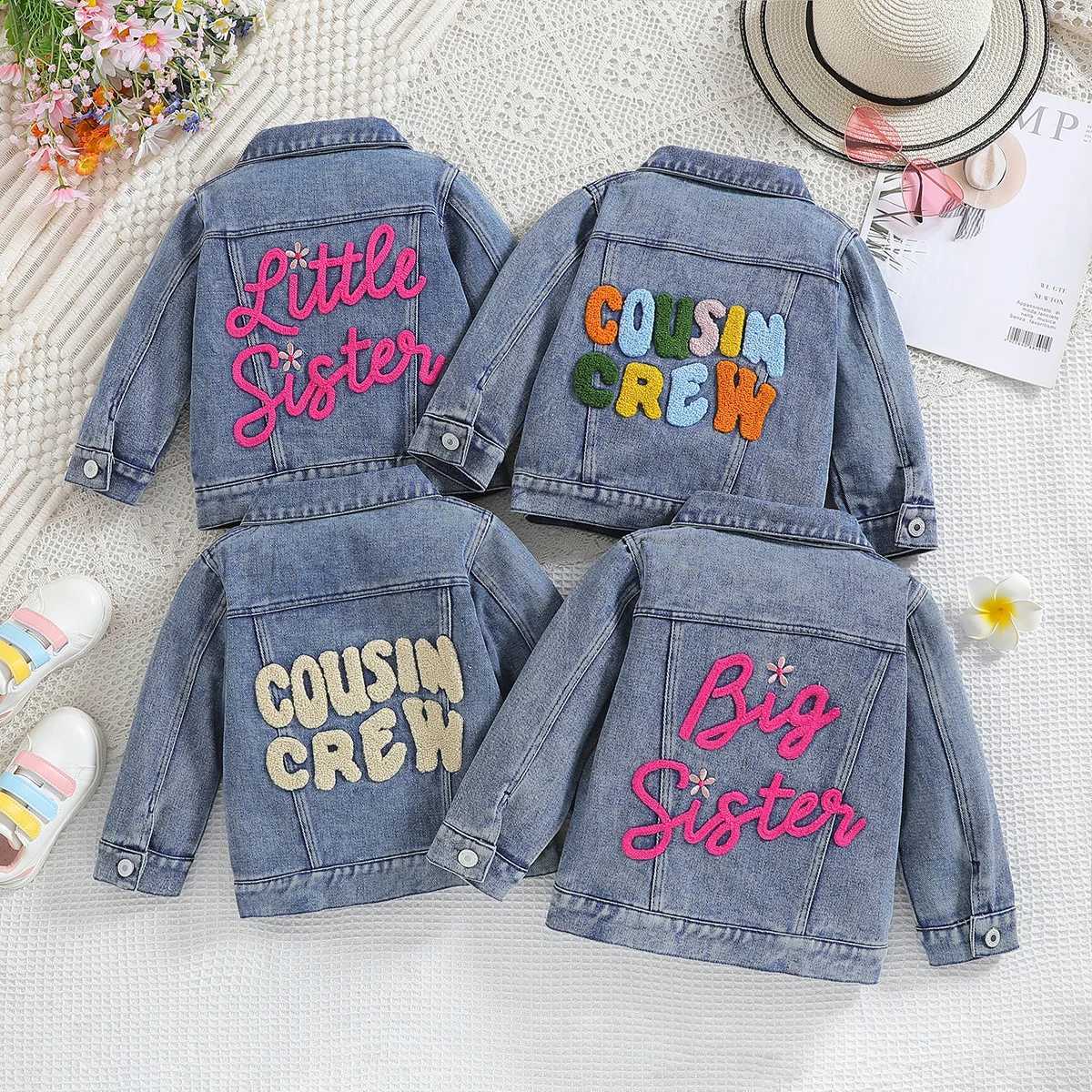Cute 4Colors Cartoon and Fashionable Denim Jacket for Girls In Autumn and Winter Casual and Versatile Party JacketsT260916