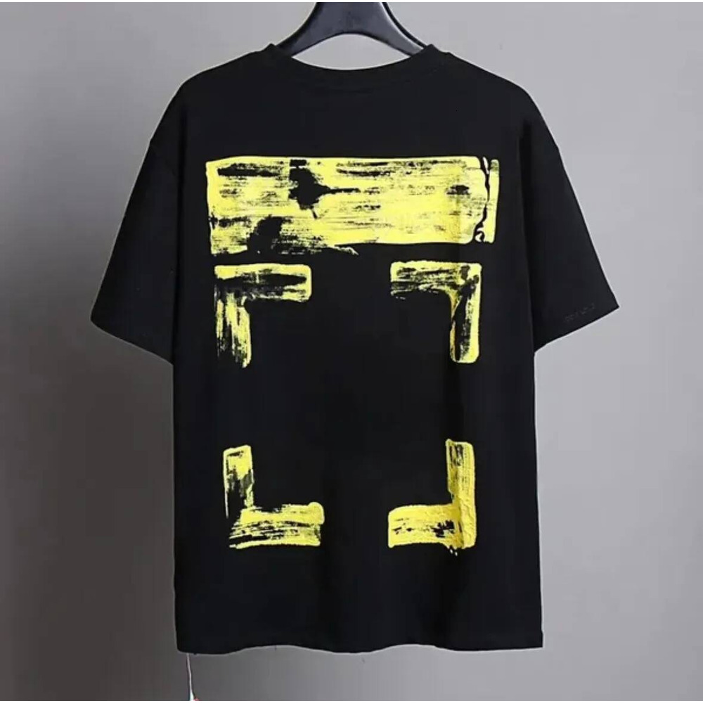 Off White Women Designer T Shirts Arrow Graphic Offes Tees Men High Street Hip Hop Luxury Tshirts Casual Round Neck Cotton Shirt Vintage Graffiti Y2