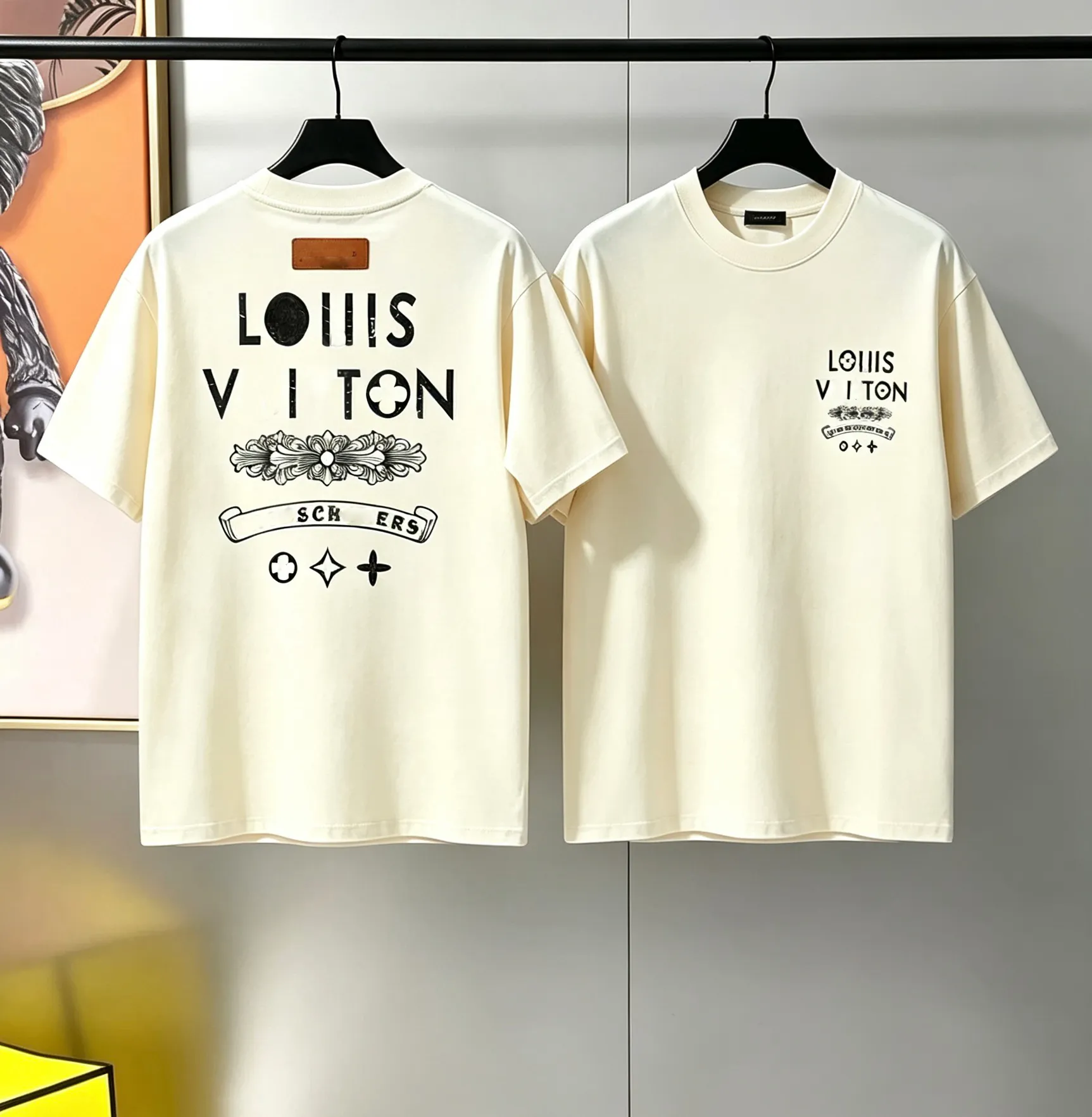 Men's T-shirt Designer Edition High Quality Casual Fashion Round neck Letter Pattern 100% Cotton T-shirt Black and White Short Sleeves Multiple
