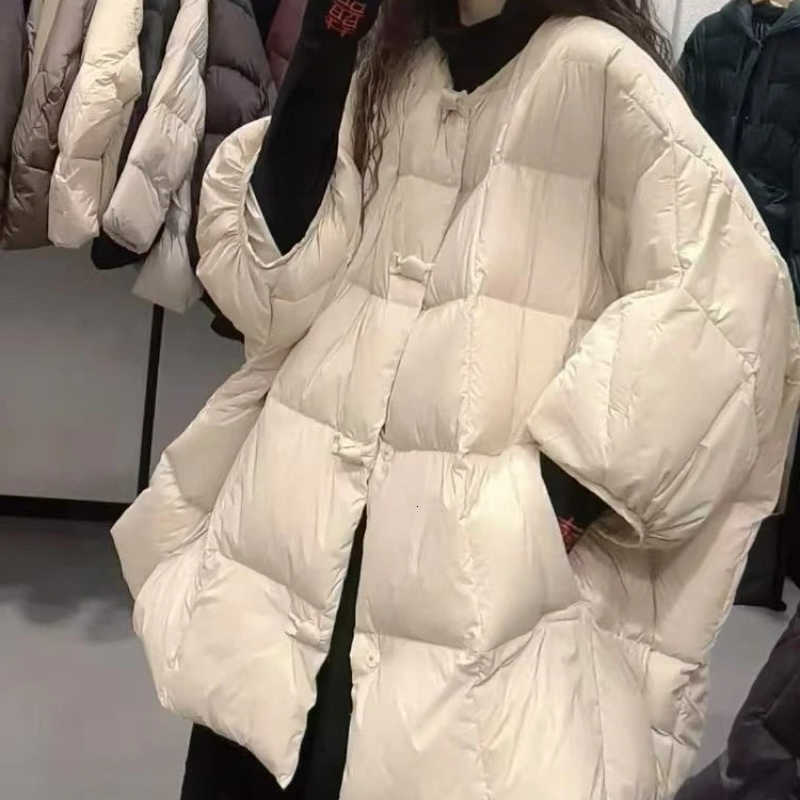 Warm 2025 Loose New Versatile Cotton Jacket Fashion Design Loose Lazy Breadman Coat Batwing Sleeves H260917
