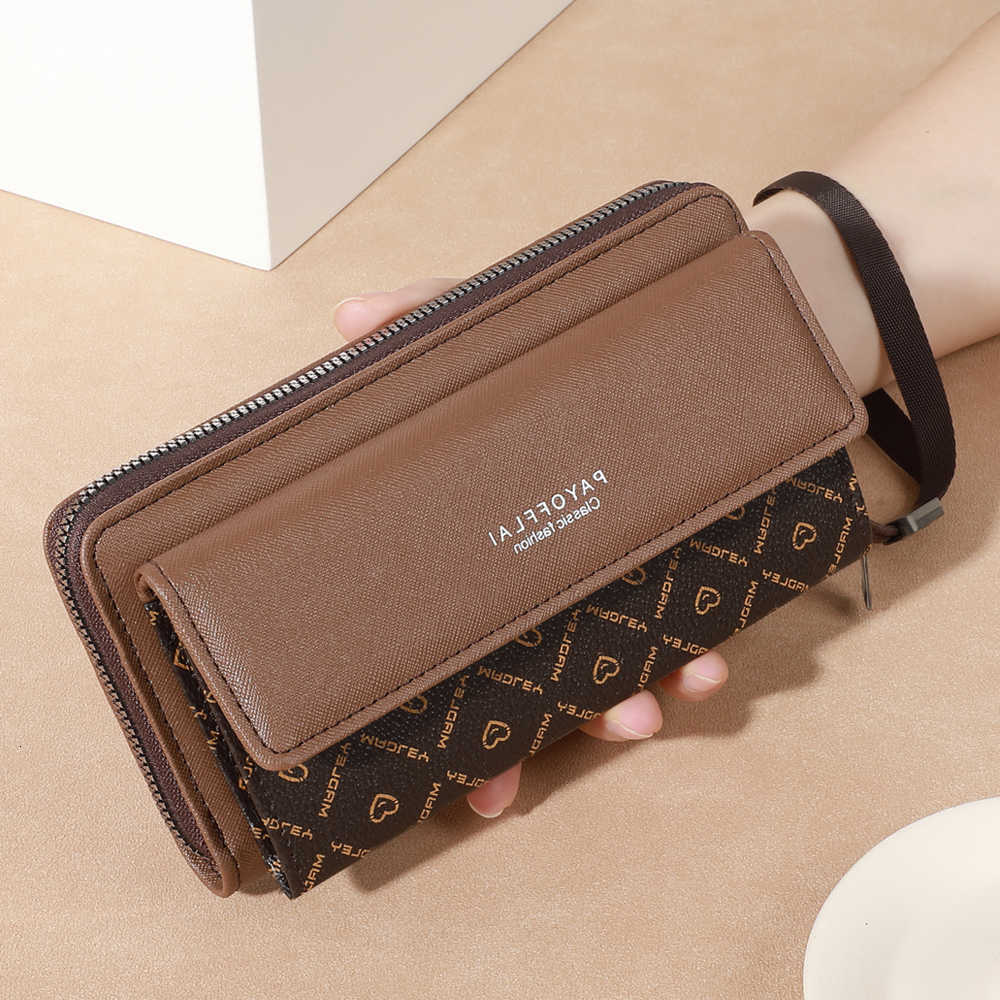 Faux Classic Men's Leather Wallet Double Layer Snap Closure Zippered Card Holder Photo Compartment Color BlockingT260917