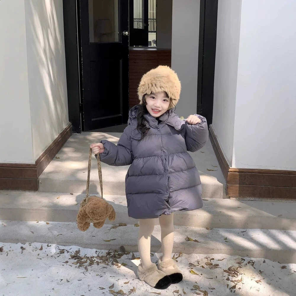2025 Girls' Cotton Coat Thickened New Sle Warm Winter Clothes for Little Girls Hooded Soft Comfortable Children's Jacket RM85W260917